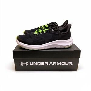 Under Armour Kids Sneakers - Black with Neon Green